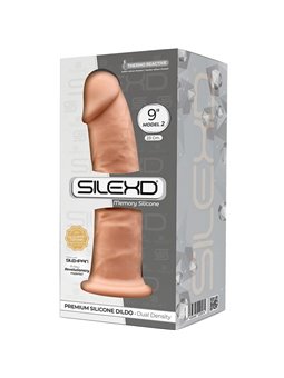 Silexd - Pene Realistico in Silicone con Ventosa 23 Cm Beige Mod 2