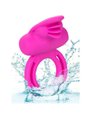 CalExotics Dual Clit Flicker - Anello Fallico Doppio Vibrante con Stimolatore Clitoride