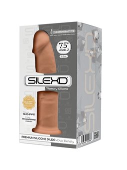 Silexd - Model 2 Realistic Penis Premium Silexpan Silicone Caramel 19 CM