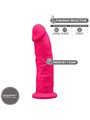 Silexd - Pene Realistico in Silicone con Ventosa 19 Cm Rosa Mod 2