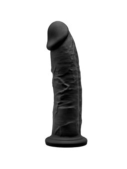 Silexd - Model 2 Realistic Penis Premium Silexpan Silicone Black 19 CM