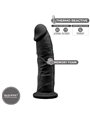 Silexd - Model 2 Realistic Penis Premium Silexpan Silicone Black 19 CM