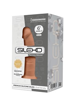 Silexd - Pene Realistico in Silicone con Ventosa 15 Cm Mulatto Mod 2