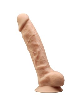 Silexd - Pene Realistico in Silicone con Ventosa 20 Cm Beige Mod 1