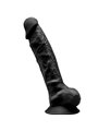 Silexd - Model 1 Realistic Penis Premium Silexpan Silicone Black 20 CM