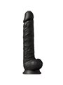 Silexd - Model 1 Realistic Penis Premium Silexpan Silicone Black 38 CM