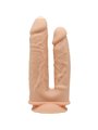 Silexd - Vibratore Realistico Doppio Beige con Telecomando Mod 1