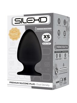 Silexd - Plug Anale con Ventosa Taglia XS Nero 8 Cm Mod 1