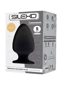 Silexd - Plug Anale con Ventosa Taglia S Nero 9 Cm Mod 1