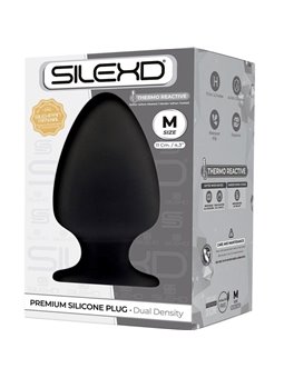 Silexd - Plug Anale con Ventosa Taglia M Nero 11 Cm Mod 1