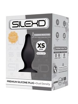 Silexd - Plug Anale con Ventosa Taglia XS Nero 6,4 Cm Mod 2
