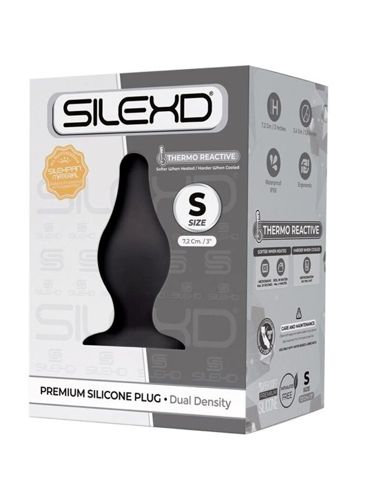 Silexd - Model 2 Anal Plug Premium Silexpan Silicone Premium Thermoreactive Size S