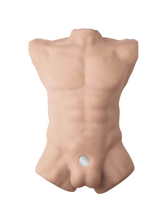 Silexd Apollo L - Busto Maschile in Silicone Liquido con Dildo 17,7 Cm