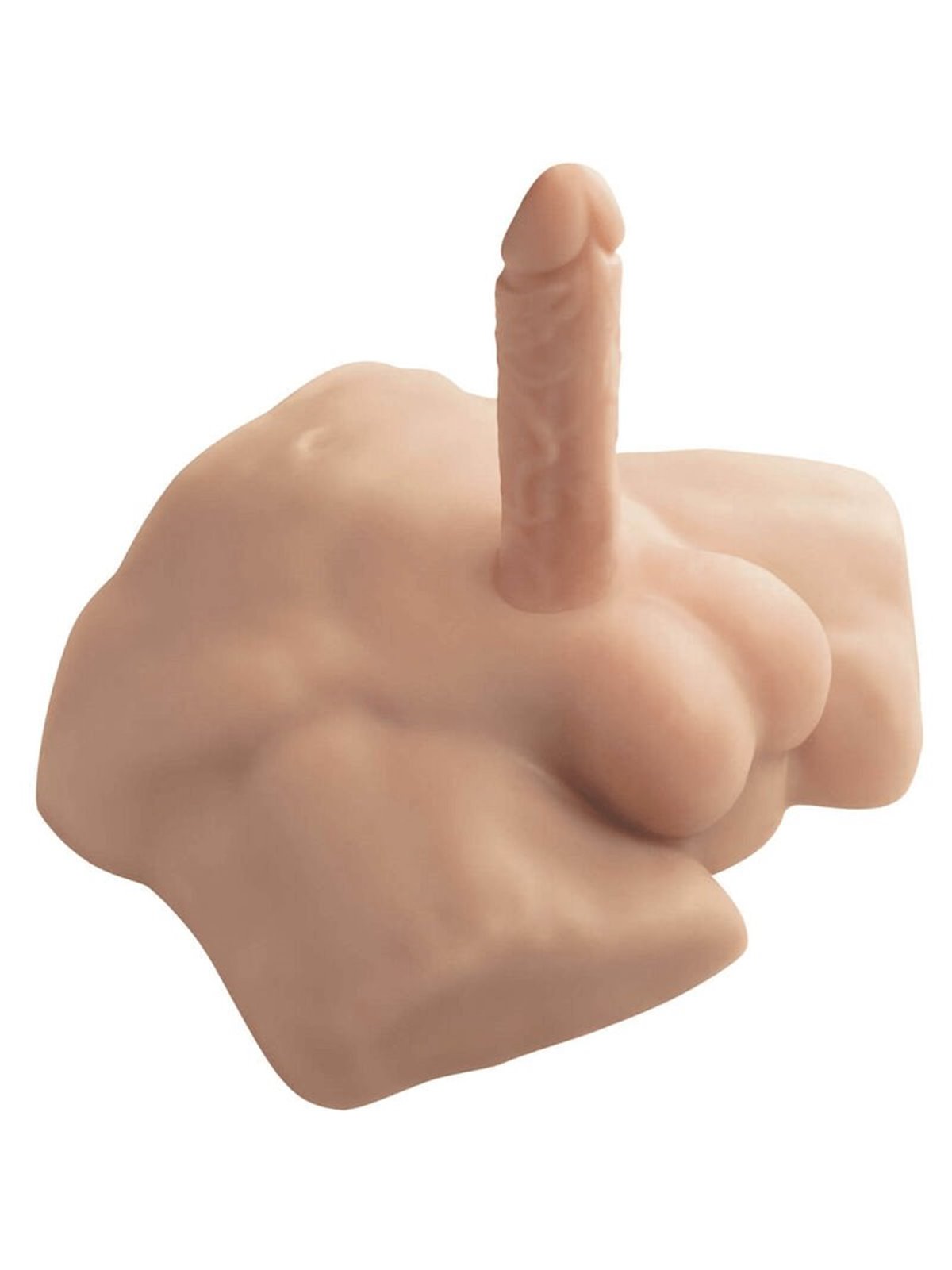 Silexd Apollo S - Busto Maschile in Silicone Liquido con Dildo 17,7 Cm