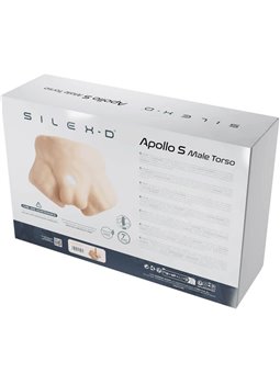 Silexd Apollo S - Busto Maschile in Silicone Liquido con Dildo 17,7 Cm