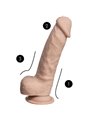 Silexd - Model 1 Real Skin Realistic Penis Thermo Reactive 17.8 Cm Flesh