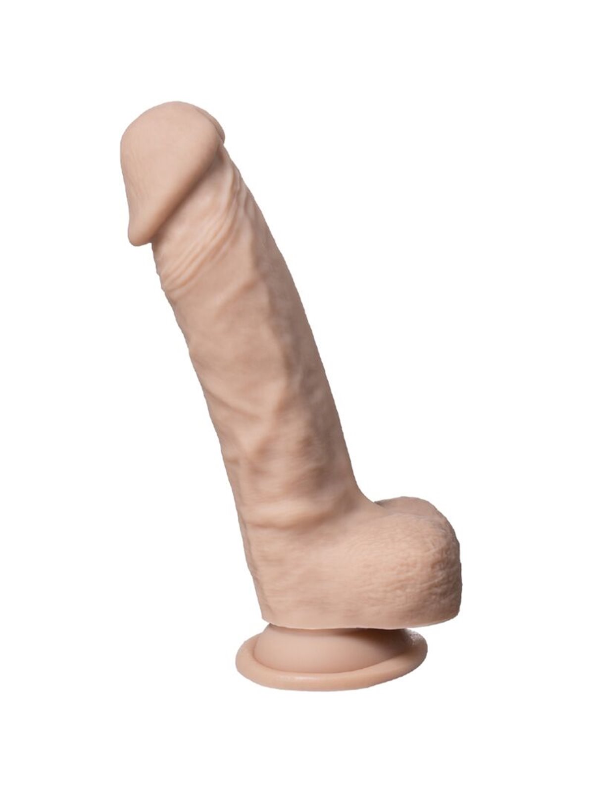 Silexd - Pene Realistico in Silicone con Ventosa 21 Cm Beige Mod 1