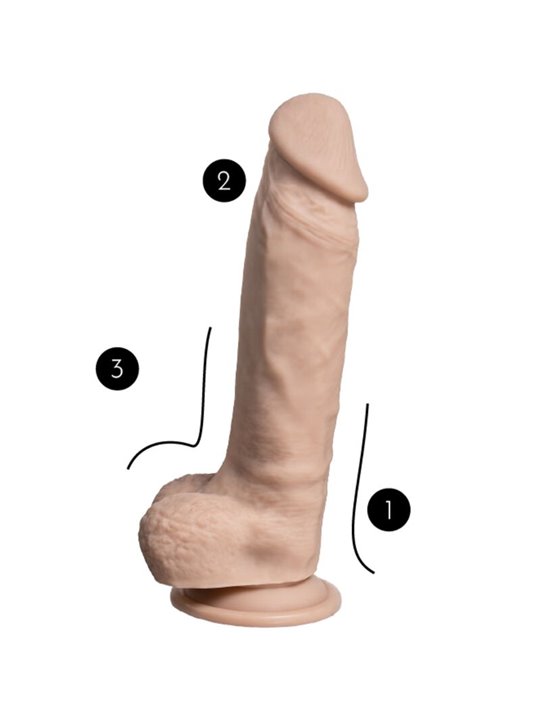 Silexd - Real Skin Super Realistic Penis Thermo Reactive 23 Cm Premium Silexpan Flesh