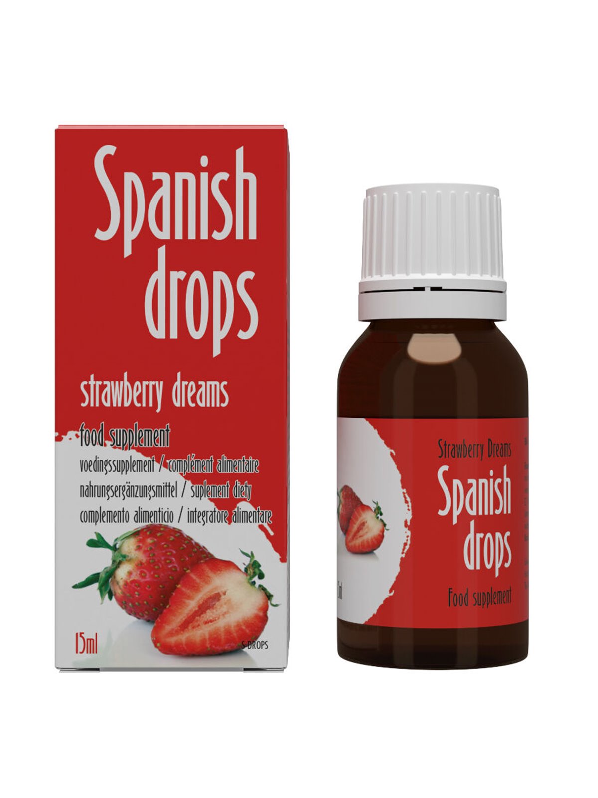 Cobeco - Spanish Drops Gocce Erotiche Aroma Fragola 15 ML