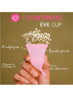 Femintimate Ève Cup New - Coppa Mestruale in Silicone Rosa Taglia M