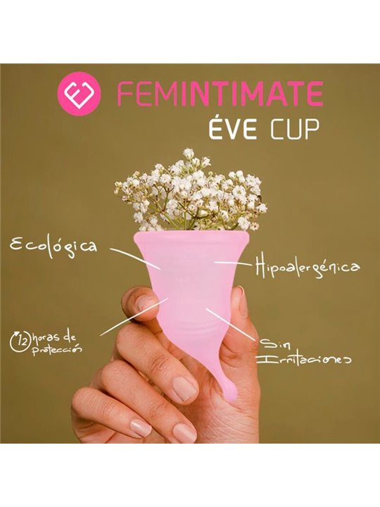 Femintimate Ève Cup New - Pink Silicone Menstrual Cup Size M