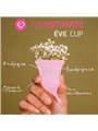 Femintimate Ève Cup New - Pink Silicone Menstrual Cup Size M