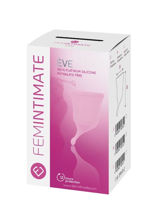 Femintimate Ève Cup New - Coppa Mestruale in Silicone Rosa Taglia S
