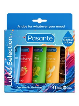 Pasante - Set of 5 Flavoured Water-Based Lubricants 15 ml