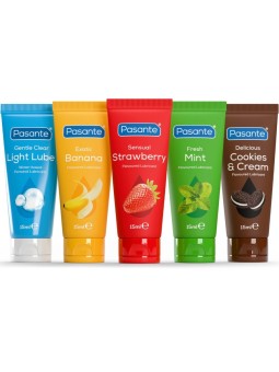 Pasante - Set of 5 Flavoured Water-Based Lubricants 15 ml