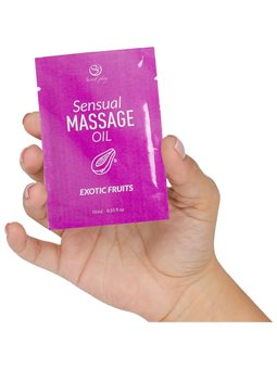 Secretplay Sensual - Olio da Massaggio Monodose ai Frutti Esotici 10 ML