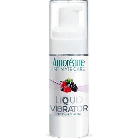 Amoreane - Vibratore Liquido con Aroma ai Frutti Rossi 30 ML