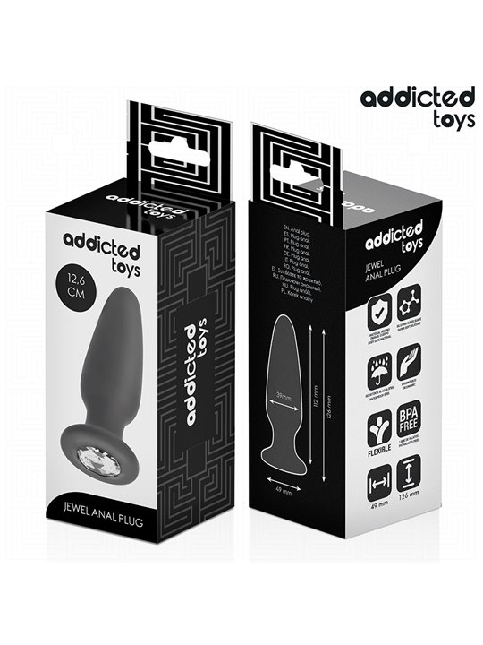 Addicted Toys - Anal Plug with Diamond Size L 12.6 cm