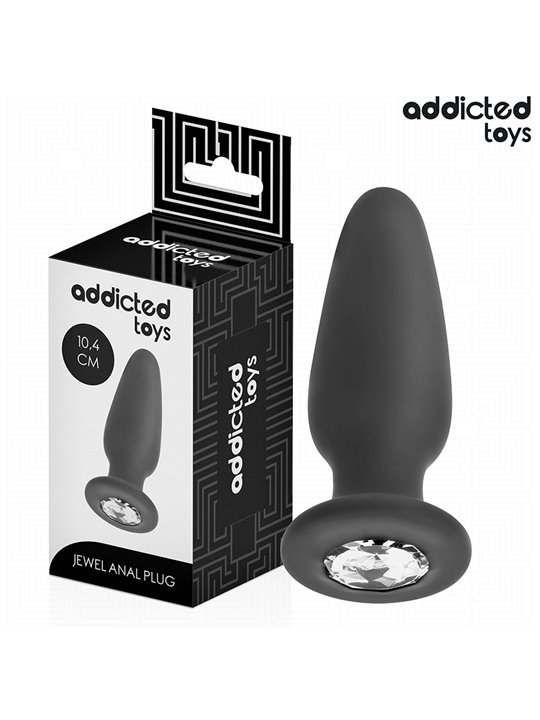 Addicted Toys - Anal Plug with Diamond Size M 10.4 cm