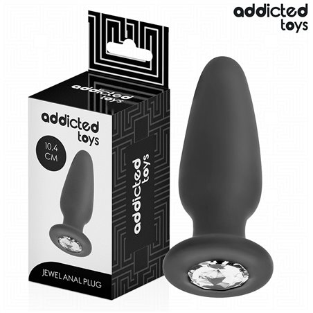 Addicted Toys - Plug Anale con Diamante Taglia M 10,4 Cm