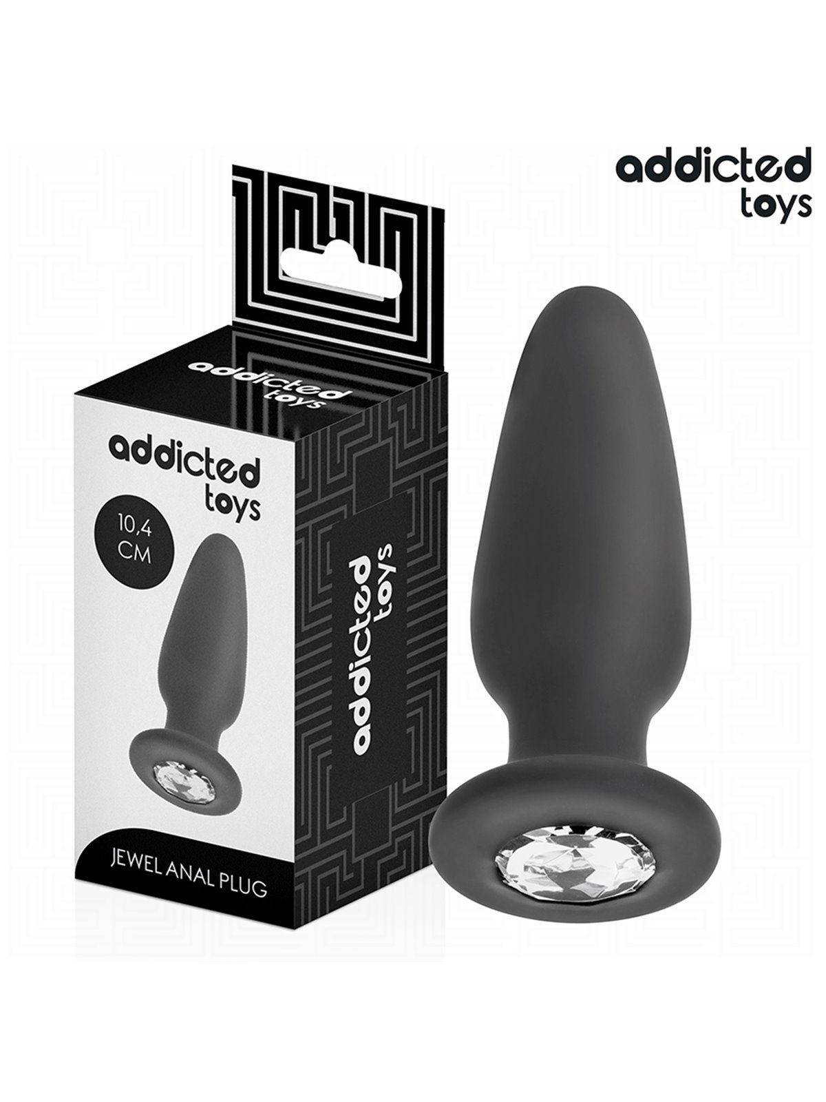 Addicted Toys - Plug Anale con Diamante Taglia M 10,4 Cm
