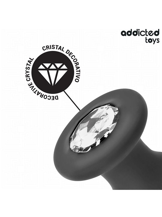 Addicted Toys - Plug Anale con Diamante Taglia M 10,4 Cm