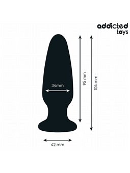 Addicted Toys - Plug Anale con Diamante Taglia M 10,4 Cm