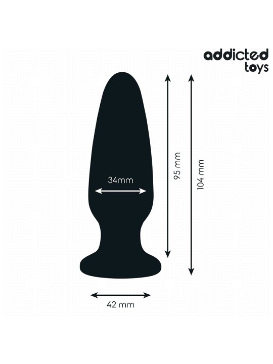 Addicted Toys - Plug Anale con Diamante Taglia M 10,4 Cm