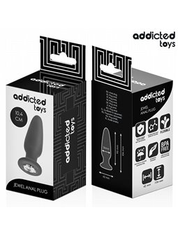 Addicted Toys - Plug Anale con Diamante Taglia M 10,4 Cm