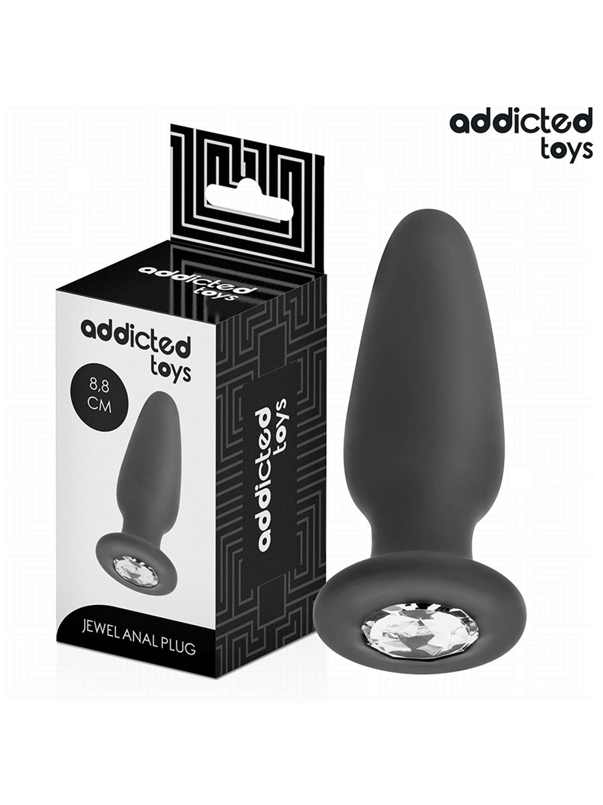 Addicted Toys - Anal Plug with Diamond Size S 8.8 cm
