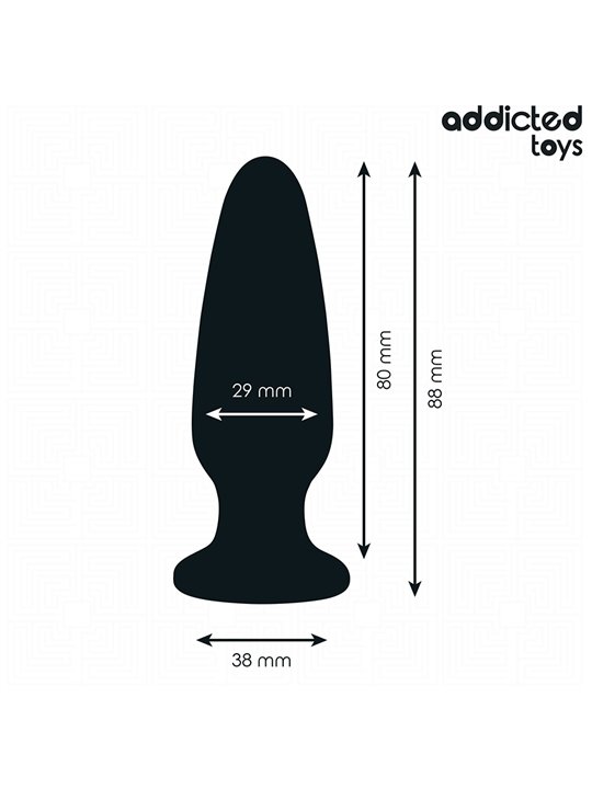 Addicted Toys - Anal Plug with Diamond Size S 8.8 cm