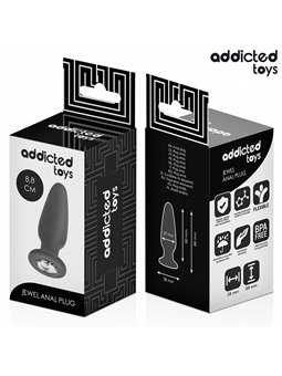 Addicted Toys - Plug Anale con Diamante Taglia S 8,8 Cm