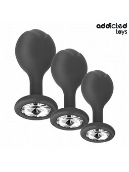 Addicted Toys - Set of 3 Anal Plugs with Diamond (3 Sizes)