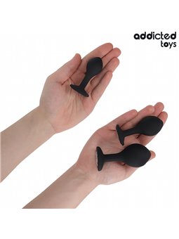 Addicted Toys - Set of 3 Anal Plugs with Diamond (3 Sizes)