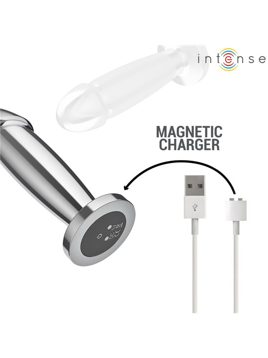 Intense - Metal Vibrating Anal Plug Dildo with Remote Control M
