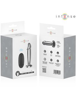 Intense - Plug Anale Dildo Vibrante in Metallo con Telecomando M