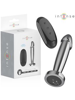Intense - Metal Vibrating Anal Plug Dildo with Remote Control S
