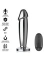 Intense - Plug Anale Dildo Vibrante in Metallo con Telecomando S
