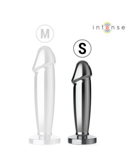 Intense - Plug Anale Dildo Vibrante in Metallo con Telecomando S