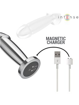 Intense - Plug Anale Dildo Vibrante in Metallo con Telecomando S